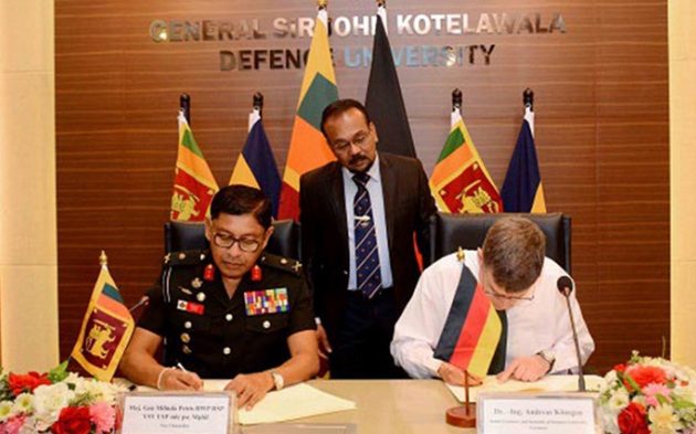 ஜோன் கொத்தலாவல பாதுகாப்பு பல்கலைக்கழகம் ஜெர்மனியின் ப்ரெமன் பல்கலைக்கழகத்துடன் புரிந்துணர்வு ஒப்பந்தம்