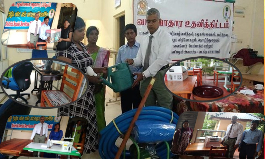 கிளிநொச்சியில் பெண் தலைமைத்துவக் குடும்பங்களுக்கான வாழ்வாதார உதவி மகளிர் விவகார அமைச்சினால் வழங்கி வைப்பு!