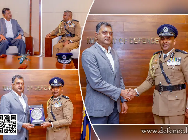 புதிதாக நியமிக்கப்பட்ட பொலிஸ் மா அதிபர் பாதுகாப்பு செயலாளரை சந்தித்தார்