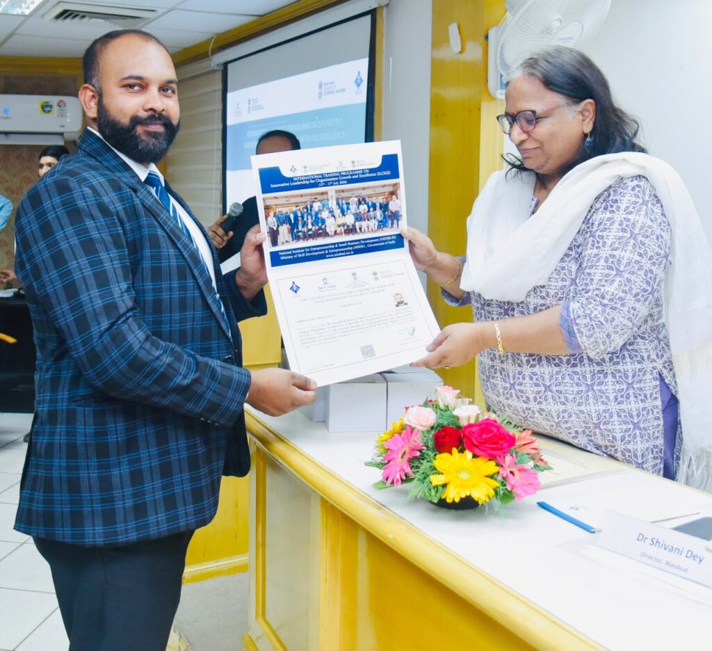 இந்திய அரசின் சர்வதேச பயிற்சித் திட்டத்தில் பங்கேற்றார் நுவரெலியா மாவட்ட SLPP அமைப்பாளர் ஹரீஷ் ரவீந்திரன்